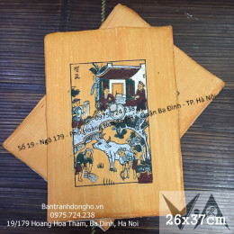 Tranh Đông Hồ Ngày Mùa Tranh Dọc